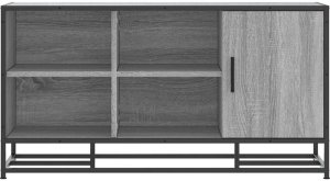 vidaXL Ławka z miejscem na buty, szary dąb sonoma, 100x40x53,5 cm 4