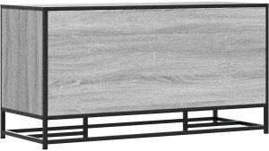 vidaXL Ławka z miejscem na buty, szary dąb sonoma, 100x40x53,5 cm 8