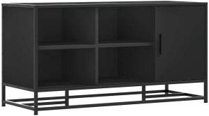 vidaXL Ławka z miejscem na buty, czarna, 100x40x53,5 cm 2