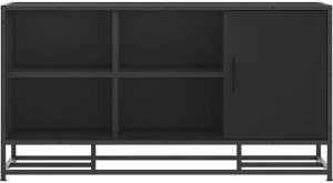 vidaXL Ławka z miejscem na buty, czarna, 100x40x53,5 cm 4