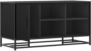 vidaXL Ławka z miejscem na buty, czarna, 100x40x53,5 cm 6