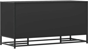 vidaXL Ławka z miejscem na buty, czarna, 100x40x53,5 cm 8