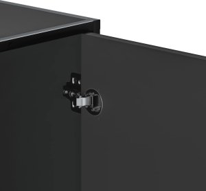 vidaXL Ławka z miejscem na buty, czarna, 100x40x53,5 cm 10