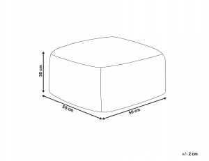 Beliani Puf futrzany ⌀ 50 cm brązowy TUKKI 3