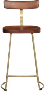 vidaXL Hokery barowe 2 szt. 49x43x88 cm Drewno lite Mango 2