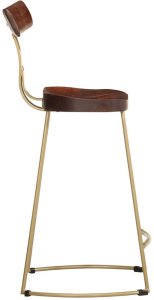 vidaXL Hokery barowe 2 szt. 49x43x88 cm Drewno lite Mango 3