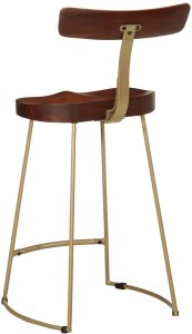 vidaXL Hokery barowe 2 szt. 49x43x88 cm Drewno lite Mango 4