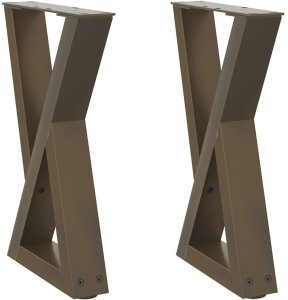 vidaXL Nogi do stolika kawowego 2 szt. Stal 2