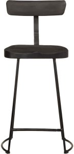 vidaXL Hokery barowe 2 szt. Czarny 49x43x88 cm Drewno lite Mango 2