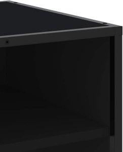 vidaXL Szafka pod TV, czarna, 270x40x46 cm 7