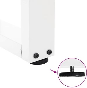 vidaXL Nogi do stołu jadalnego w kształcie litery V 2 szt. Białe Stal 9