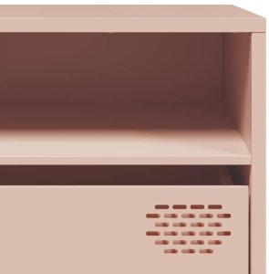 vidaXL Szafka RTV, różowa, 202x39x43,5 cm, stal walcowana na zimno 10