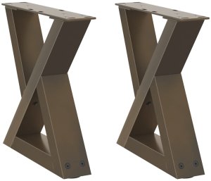 vidaXL Nogi do stolika kawowego 2 szt. Stal 2