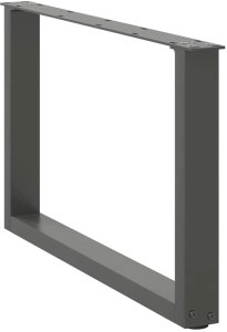 vidaXL Nogi do stolika kawowego, 2 szt., antracyt, 60x(42-43) cm, stal 4