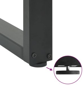 vidaXL Nogi do stolika kawowego, 2 szt., antracyt, 60x(42-43) cm, stal 9