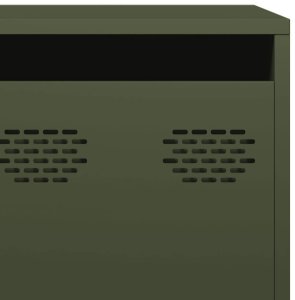 vidaXL Szafka RTV, oliwkowa, 202x39x43,5 cm, stal walcowana na zimno 10