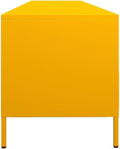 vidaXL Szafka RTV, żółta, 202x39x43,5 cm, stal walcowana na zimno 6