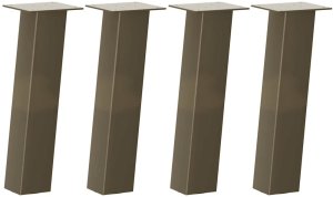 vidaXL Nogi do stolika kawowego, 4 szt., stal, 42 cm, stal 2