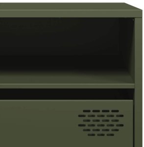 vidaXL Szafka RTV, oliwkowa, 202x39x43,5 cm, stal walcowana na zimno 10