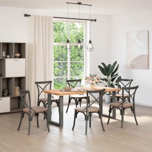 vidaXL Nogi do stolika kawowego, 2 szt., antracyt, 60x(72-73) cm, stal 2