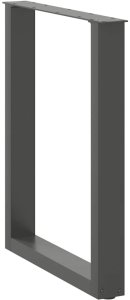 vidaXL Nogi do stolika kawowego, 2 szt., antracyt, 60x(72-73) cm, stal 4