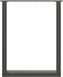 vidaXL Nogi do stolika kawowego, 2 szt., antracyt, 60x(72-73) cm, stal 5