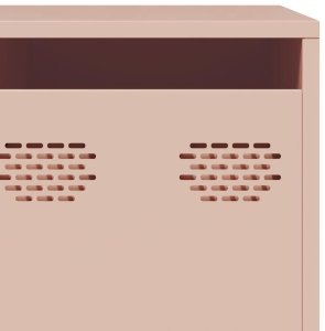 vidaXL Szafka RTV, różowa, 202x39x43,5 cm, stal walcowana na zimno 10