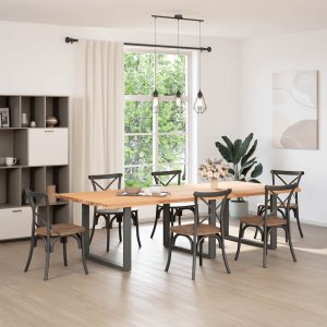 vidaXL Nogi do stolika kawowego, 2 szt., antracyt, 100x(72-73) cm 2