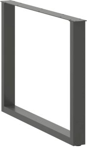 vidaXL Nogi do stolika kawowego, 2 szt., antracyt, 100x(72-73) cm 4