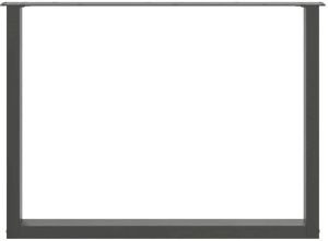 vidaXL Nogi do stolika kawowego, 2 szt., antracyt, 100x(72-73) cm 5