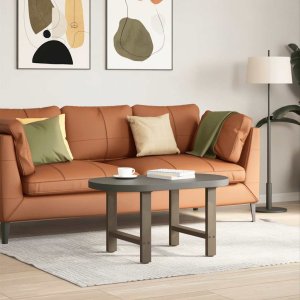 vidaXL Nogi do stolika kawowego, naturalna stal, 2 szt., 50x(42-43) cm 1