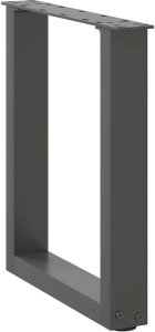 vidaXL Nogi do stolika kawowego, 2 szt., antracyt, 38x(42-43) cm, stal 4