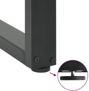 vidaXL Nogi do stolika kawowego, 2 szt., antracyt, 38x(42-43) cm, stal 9