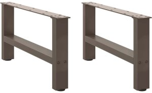 vidaXL Nogi do stolika kawowego stal 2 szt. 70x(30-31) cm 2