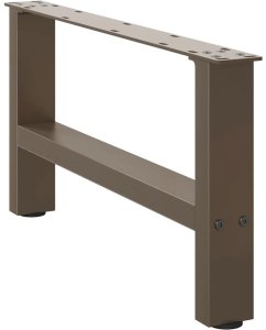 vidaXL Nogi do stolika kawowego stal 2 szt. 70x(30-31) cm 3