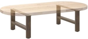 vidaXL Nogi do stolika kawowego stal 2 szt. 70x(30-31) cm 8