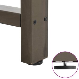 vidaXL Nogi do stolika kawowego stal 2 szt. 70x(30-31) cm 9