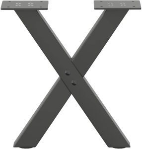 vidaXL Nogi do stolika kawowego, 2 szt., antracyt, 37x(30-31) cm, stal 4