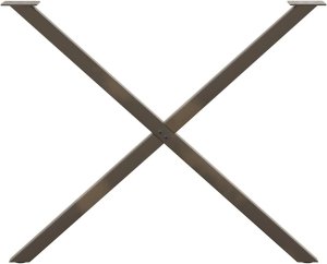 vidaXL Nogi do stołu jadalnianego, 2 szt., 90x(72-73) cm, stal 5