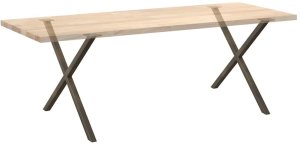 vidaXL Nogi do stołu jadalnianego, 2 szt., 90x(72-73) cm, stal 8