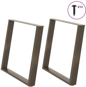 Nogi do stołu jadalnianego, 2 szt., 90x(72-73) cm, stal Lumarko! Lumarko! 1