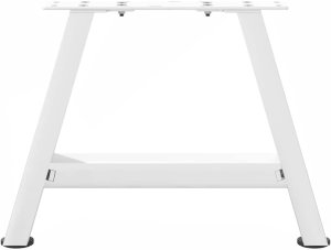 vidaXL Nogi do stolika kawowego, 2 szt., biale, 30x(30-31) cm, stal 5