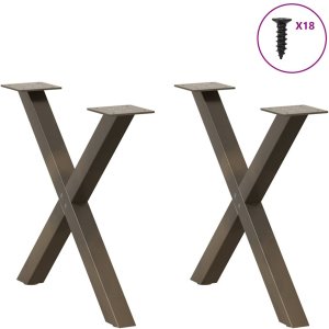 vidaXL Nogi do stolika kawowego, 2 szt., 50x(42-43) cm 3