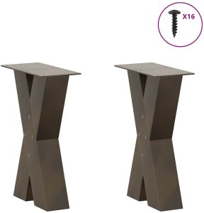 vidaXL Nogi do stolika kawowego, 2 szt., 28x(42-43) cm 3