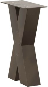 vidaXL Nogi do stolika kawowego, 2 szt., 28x(42-43) cm 4