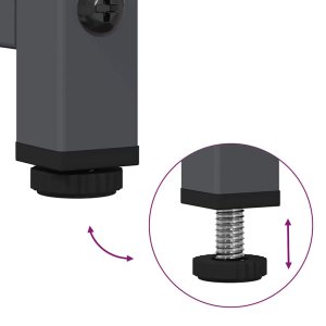 vidaXL Komoda wysoka Antracyt 68x39x123 cm Stal 9