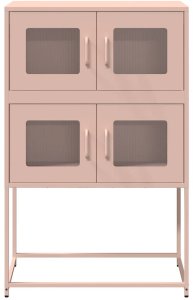 vidaXL Komoda wysoka różowa 68x39x107 cm stalowa 5