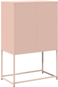 vidaXL Komoda wysoka różowa 68x39x107 cm stalowa 8