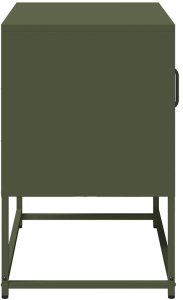 vidaXL Szafka pod telewizor, oliwkowa, 68x39x60,5 cm, stalowa 7