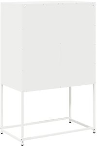 vidaXL Komoda biała 68x39x107 cm stal 8